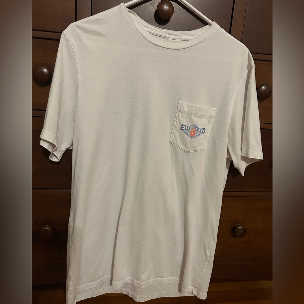 Vineyard Vines Men's White Pocket Tee